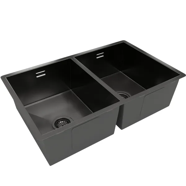 Мойка кухонная Reflexion Garda 70-BL  RX2170BL оружейная сталь