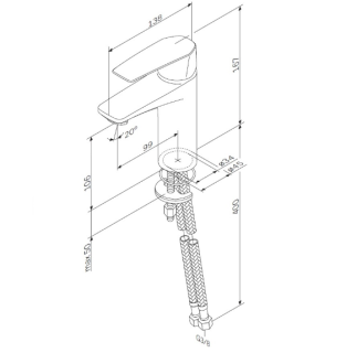 Смеситель для раковины Am Pm Gem F90A02122