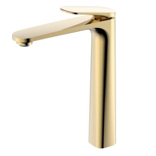 Смеситель для раковины AQUAme Imola AQM6714BG золото брашированное