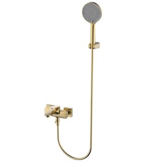 Смеситель для ванны AQUAme Imola AQM6712BG золото брашированное