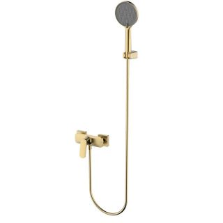 Смеситель для душа AQUAme Imola AQM6713BG золото брашированное