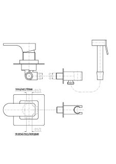 Гигиенический душ со смесителем Rav Slezak Yukon YU142/1 хром Гигиенический душ со смесителем Rav Slezak Yukon YU142/1 хром