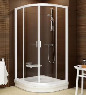 Душевой уголок Ravak Blix BLCP4-90 3B270100Z1 Transparent профиль белый Душевой уголок Ravak Blix BLCP4-90 3B270100Z1 Transparent профиль белый