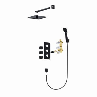 Душевая система Timo Tetra-thermo SX-0179/03SM с термостатом черный Душевая система Timo Tetra-thermo SX-0179/03SM с термостатом черный