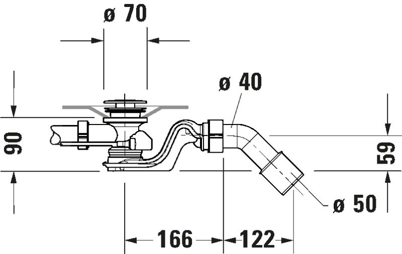 Слив-перелив для ванны Duravit 792208000001000 Хром Слив-перелив для ванны Duravit 792208000001000 Хром