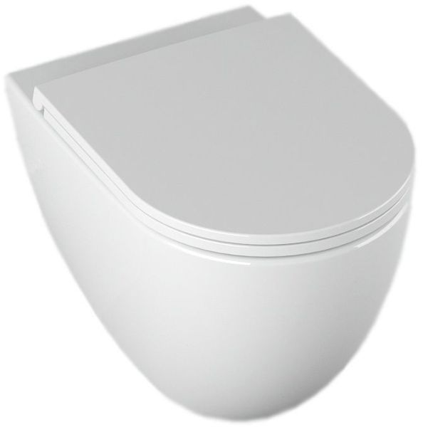 Подвесной унитаз Isvea Infinity 10NF02001SV безободковый крышка микролифт белый