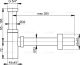 Сифон для раковины AlcaPlast Design цельнометаллический квадратный A401