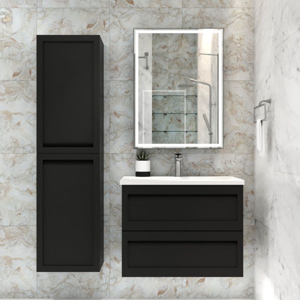 Зеркало-шкаф с подсветкой Art&Max Techno 60см чёрный матовый AM-Tec-600-800-1D-DS-F-Nero Зеркало-шкаф с подсветкой Art&Max Techno 60см чёрный матовый AM-Tec-600-800-1D-DS-F-Nero