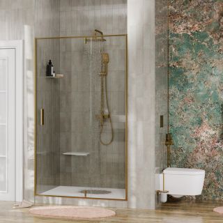 Душевая дверь Wasserkraft Aisch 120см золото 55P05 Душевая дверь Wasserkraft Aisch 120см золото 55P05