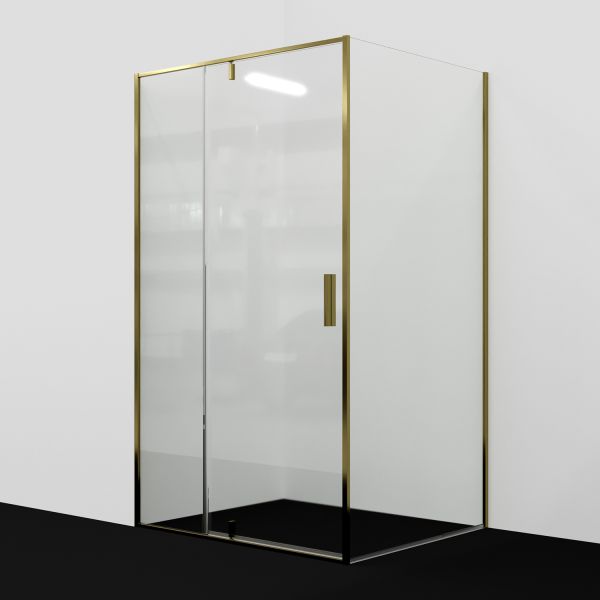Душевой уголок Wasserkraft Aisch 120x90см золото 55P07