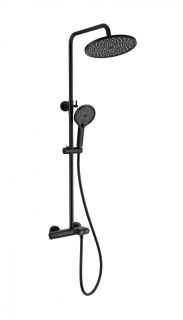 Душевая стойка Wonzon & Woghand Muse Corno WW-B2091-A-MB с термостатом чёрный матовый Душевая стойка Wonzon & Woghand Muse Corno WW-B2091-A-MB с термостатом чёрный матовый
