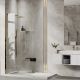 Душевая перегородка Wasserkraft Aisch 90см золото 55W39