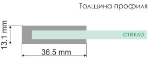 Душевая дверь Wasserkraft Vils 110см серебристый 56R13