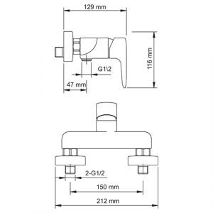 Wasserkraft Vils 5602 Смеситель для душа