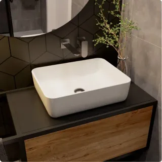 Смеситель для раковины AQUAme Monza AQM6315GM графит матовый