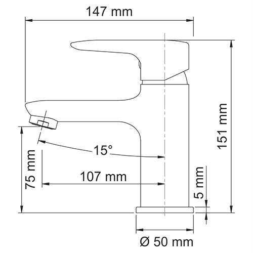 Wasserkraft Vils 5603 Смеситель для умывальника