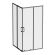 Душевой уголок Am.Pm Above W9XG-403-100100-BT 100x100 см профиль чёрный матовый стекло прозрачное