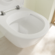 Унитаз подвесной Villeroy  Boch  с сиденьем Subway 2.0 CeramicPlus 5614R2R1 альпийский белый