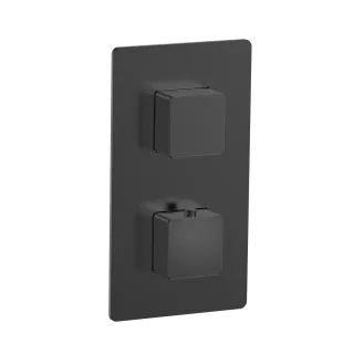 Встраиваемый смеситель-термостат на 3 источника AQUAme Savona AQM8809MB чёрный матовый