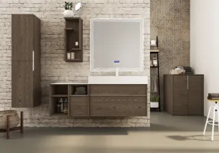 Зеркало с подсветкой Cezares 45063 90 см с антизапотеванием радио и датчиком температуры белый