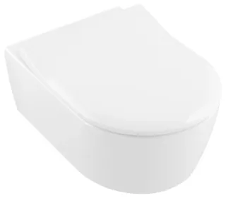 Подвесной унитаз Villeroy & Boch Avento Directflush 5656RS01 с крышкой-сиденьем Slim Подвесной унитаз Villeroy & Boch Avento Directflush 5656RS01 с крышкой-сиденьем Slim