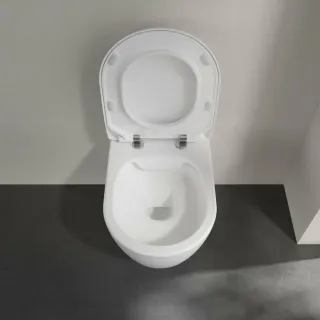 Подвесной унитаз Villeroy & Boch Avento Directflush 5656RS01 с крышкой-сиденьем Slim Подвесной унитаз Villeroy & Boch Avento Directflush 5656RS01 с крышкой-сиденьем Slim