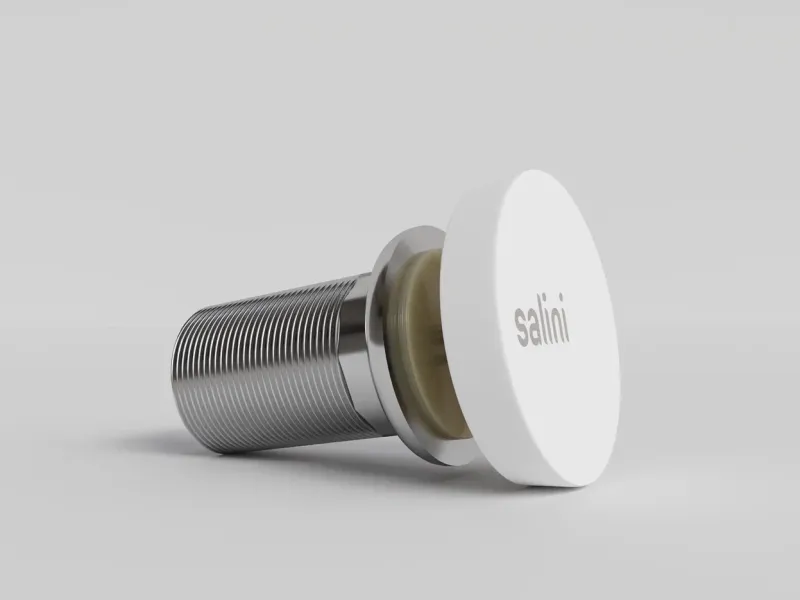 Донный клапан для раковины Salini S-Sense 16222WG D 504 белый глянцевый Донный клапан для раковины Salini S-Sense 16222WG D 504 белый глянцевый
