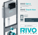 Инсталляция RIVO Set A для унитаза 200001.5 с клавишей смыва RIVO Touch Neo чёрный