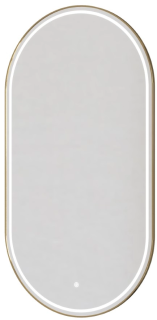 Зеркало Armadi Art овальное 110x60см, золото, с подсветкой