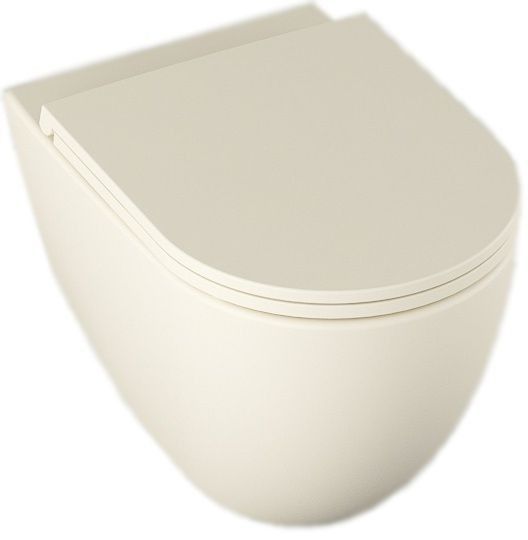 Подвесной унитаз Isvea Infinity 10NF02001SV-2K безободковый крышка микролифт слоновая кость