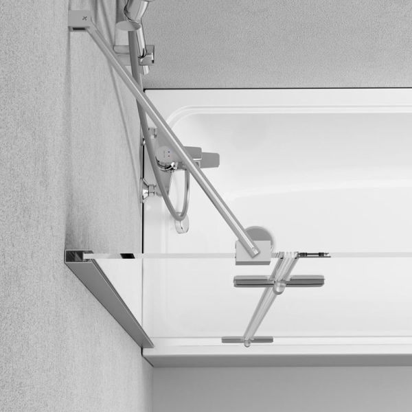 Шторка на ванну Am.Pm Tender W45BS-D3W5-140CT 140x80см хром