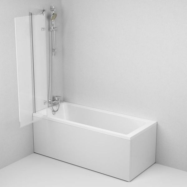 Шторка на ванну Am.Pm Tender W45BS-D3W5-140CT 140x80см хром