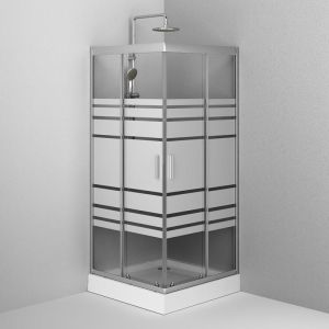 Душевой уголок Am.Pm Tender Squre Slide W45G-403-090TM 90x90 см хром