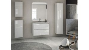Тумба под раковину Cezares 74x57 Bianco Lucido Glass 41797