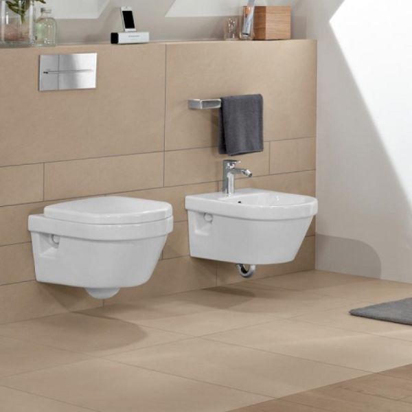 Унитаз подвесной Villeroy & Boch Omnia Architectura 5684HR01 alpin, безободковый c крышкой