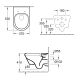 Унитаз подвесной Villeroy & Boch Omnia Architectura 5684HR01 alpin, безободковый c крышкой