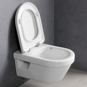 Унитаз подвесной Villeroy & Boch Omnia Architectura 5684HR01 alpin, безободковый c крышкой