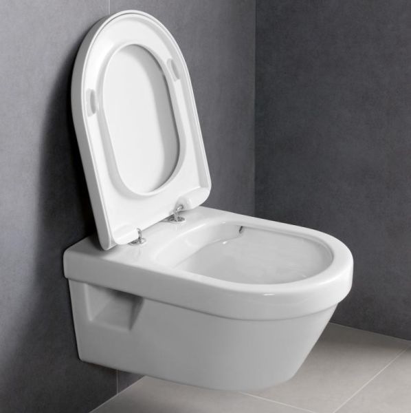 Унитаз подвесной Villeroy & Boch Omnia Architectura 5684HR01 alpin, безободковый c крышкой