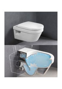 Унитаз подвесной Villeroy & Boch Omnia Architectura 5684HR01 alpin, безободковый c крышкой