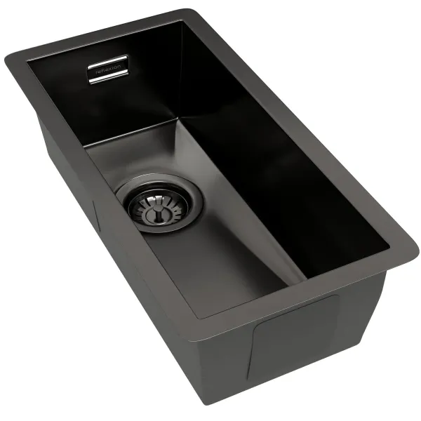 Мойка кухонная Reflexion Como 22-BL  RX2022BL оружейная сталь