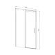 Душевая дверь Vincea Dice VDS-4D120CL 120 см раздвижная стекло прозрачное профиль хром