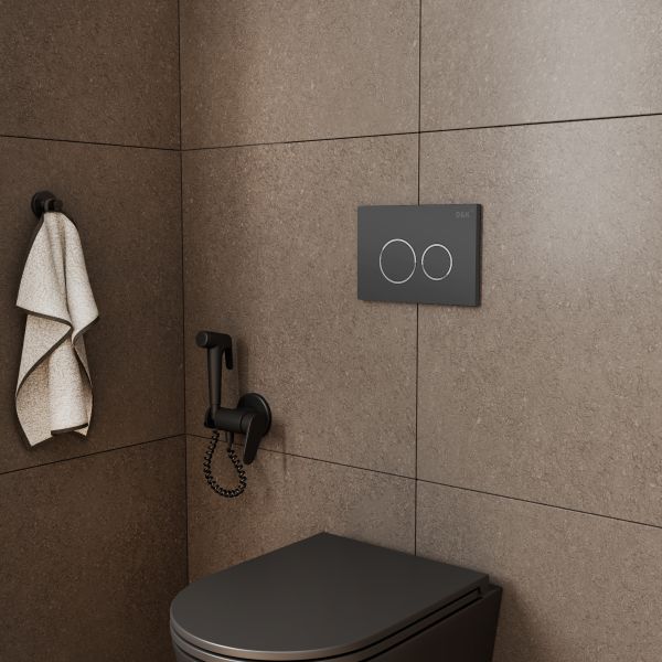 Клавиша смыва D&K Bayern графит (арт.инсталл DI8050127) (DB1529006)