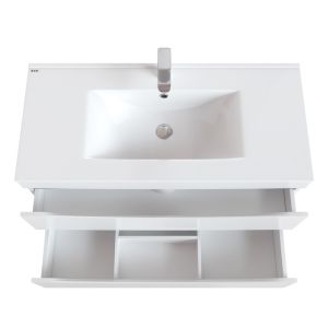 Тумба с раковиной IDDIS Cloud 100см белый CLO10WFi95