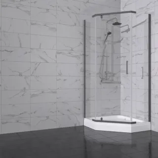 Душевой уголок Triton Дека -Графит Щ0000073926 100x100 см профиль графит стекло прозрачное