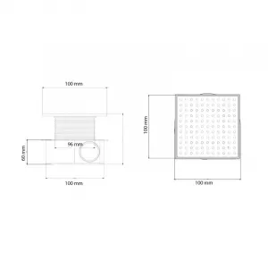 Душевой трап Boheme Smart Design 985-10-MG 10 см золото матовое