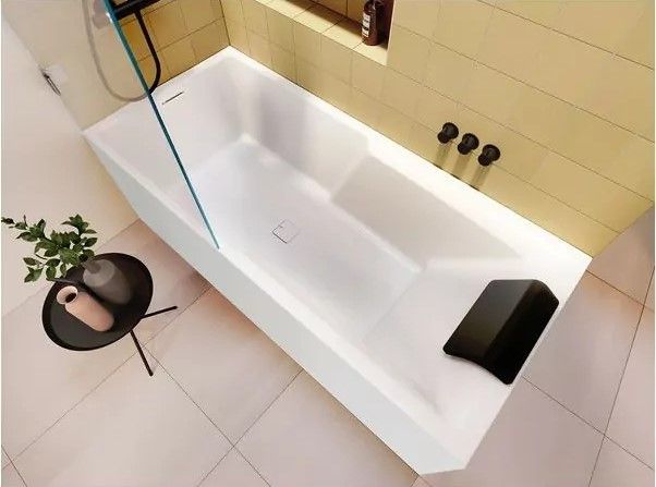 Акриловая ванна Riho Still Shower Fall Plug and Play B103022005 R заполнение через перелив 180х80см белый