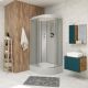 Душевая кабина Niagara NG-33984-14L 90x80см серебро/матовое