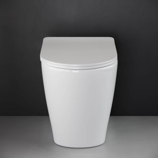 Приставной унитаз Ceramica Nova Highlight CN1812 безободковый белый Приставной унитаз Ceramica Nova Highlight CN1812 безободковый белый