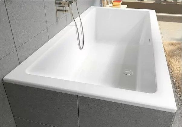 Акриловая ванна Riho Rethink Cubic Fall B104013005 заполнение через перелив 160х70см  белый