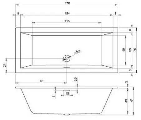Акриловая ванна Riho Rethink Cubic B105001005 170х75см белый